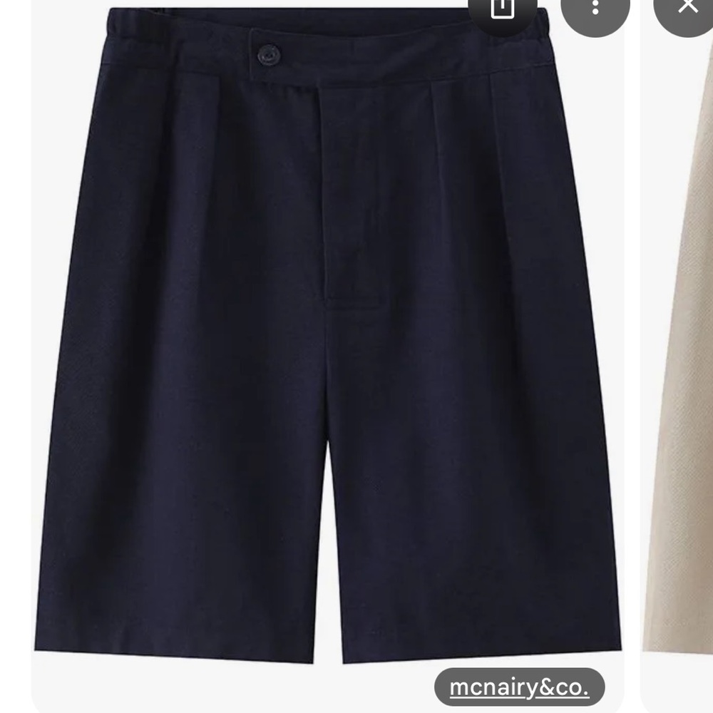 NWT McNairy & Co. Navy Rugby Shorts